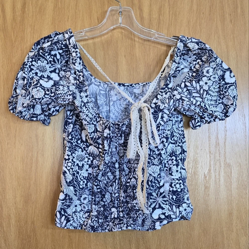 J Crew Puff Sleeve Top